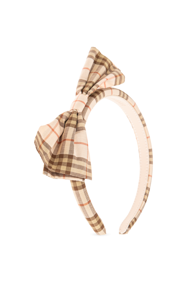 Beige Headband Burberry Kids Vitkac France